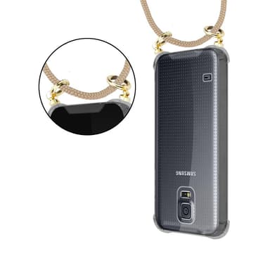 Samsung Galaxy S5 / S5 NEO Suojakuori Kotelo (Ruskea)