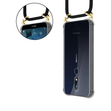 Nokia 7.1 Suojakuori Kotelo (Musta)