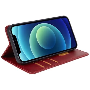 Lompakkoteline puhelimen kotelo iPhone 15 Pro Max Cell Cell Cell - Punainen