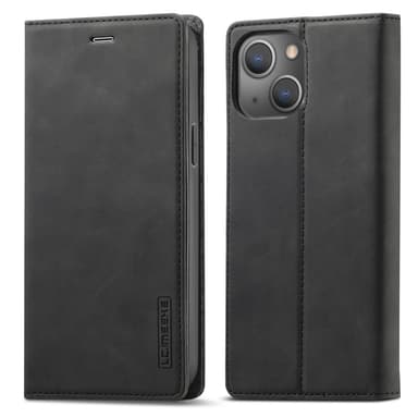 LC.IMEEKE Magneettinen puhelinkotelo iPhone 15 Plus -telineen lompakon suojukselle