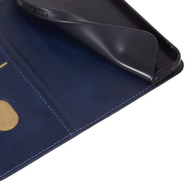 Lompakkoteline puhelimen kotelo iPhone 15 Plus kännykkäsuojukselle - sininen