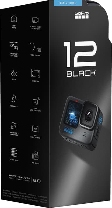 GoPro Hero 12 Black actionkamera + tarvikepakkaus