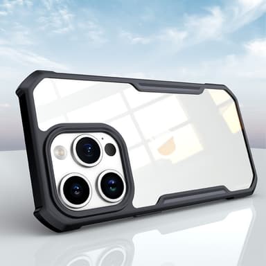 XUNDD-takakansi iPhone 15 Prolle akryyli+TPU-puhelinkotelo