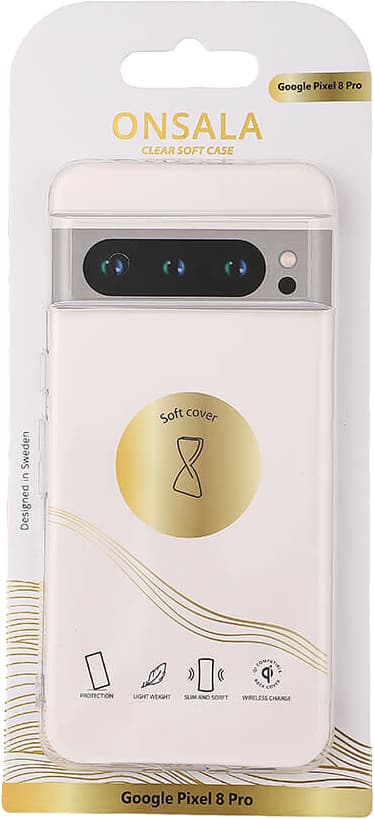 Onsala Google Pixel 8 Pro kirkas suojakuori (läpinäkyvä)