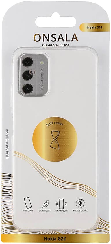 Onsala Nokia G22 kirkas suojakuori (läpinäkyvä)