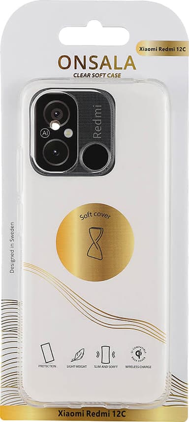 Onsala Xiaomi Redmi 12C kirkas suojakuori (läpinäkyvä)