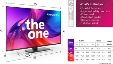 Philips 55” The One PUS8848 4K LED älytelevisio (2023)