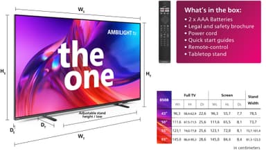Philips The One 50” 4K LED älytelevisio 50PUS8508/12 (2023)
