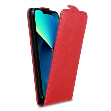 iPhone 13 MINI Suojakuori Lompakkokotelo (Punainen)