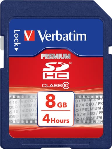 Verbatim 8 GB Premium SDHC muistikortti