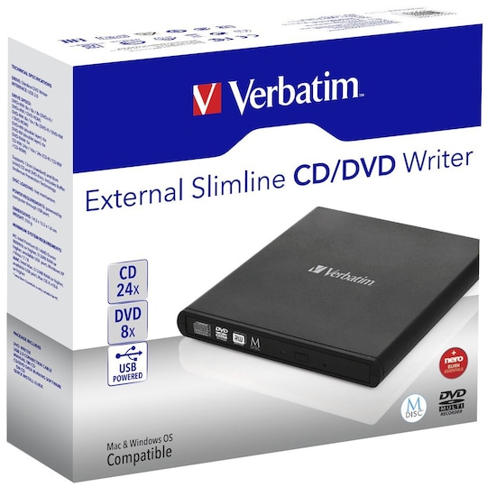 Verbatim Mobile polttava DVD-asema (musta)