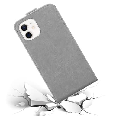 iPhone 12 MINI Suojakuori Lompakkokotelo (harmaa)