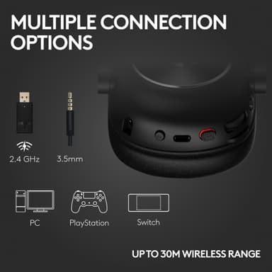 Logitech G Pro X 2 Lightspeed langattomat pelikuulokkeet (musta)