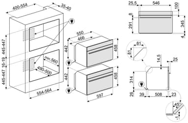 Smeg uuni SO4102S3B3