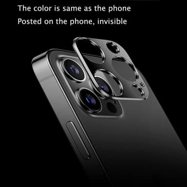 iPhone 13 Pro / 13 Pro Max linssinsuoja alumiiniseos Musta