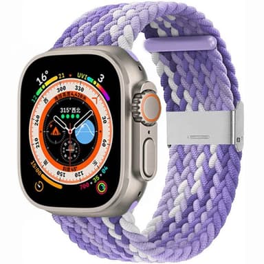 Punottu kellon renneke Apple Watch Ultra (49mm) - Gradient purple