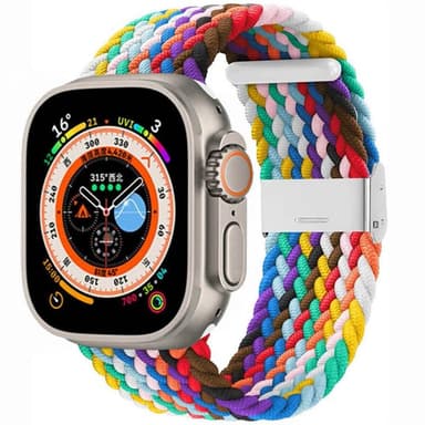Punottu kellon renneke Apple Watch Ultra (49mm) - Pride Edition
