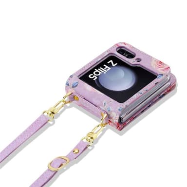 POLA Flower kuori Samsung Galaxy Z Flip 5 - Purple