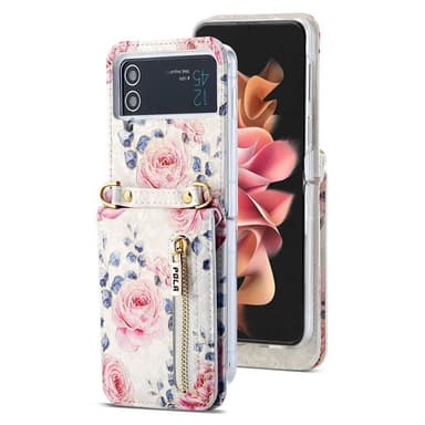 POLA Flower kuori Samsung Galaxy Z Flip 4 - White