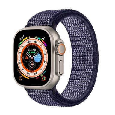Nailon kellon renneke Apple Watch Ultra (49mm) - Midnight blue