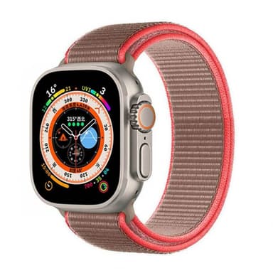 Nailon kellon renneke Apple Watch Ultra (49mm) - Neon pink