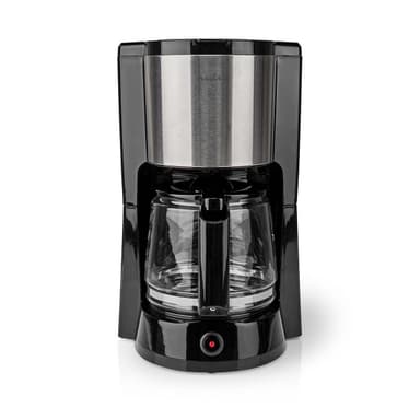 Nedis Kahvinkeitin | Kahvisuodatin | 1.5 l | 12 Kupit | Lämpimänäpito-ominaisuus | Hopea / Musta