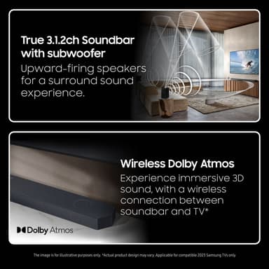 Samsung 3.1.2-kanavainen HW-Q610C soundbar (musta)