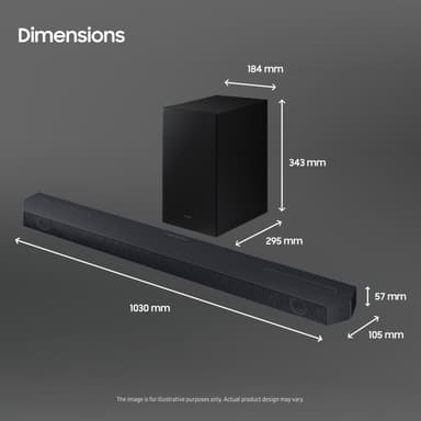 Samsung 3.1.2-kanavainen HW-Q610C soundbar (musta)