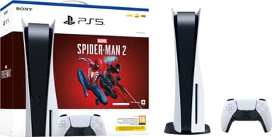 PlayStation 5 + Marvel's Spider-Man 2 pakkaus