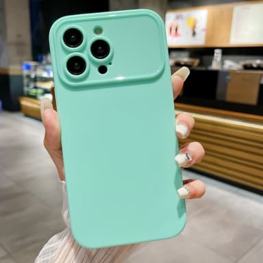 Slim-Fit TPU-puhelinkotelon suojakuori iPhone 15 -kuorelle - Cyan