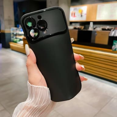 Slim-Fit TPU-puhelinkotelon suojakuori iPhone 15 Pro Max - Musta
