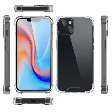iPhone 15 Shell Case -kotelolle TPU-kehys + akryylitakapuhelinkotelo