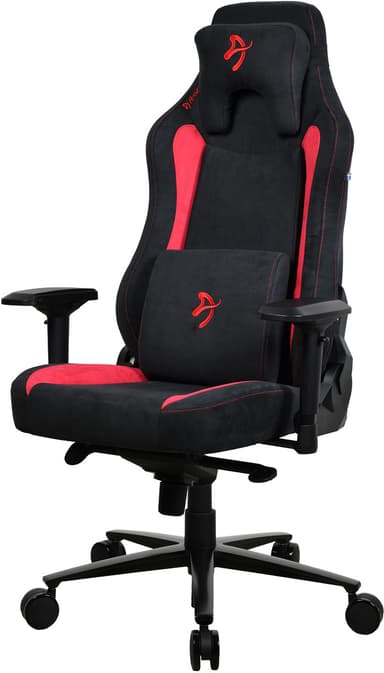 Arozzi Vernazza Supersoft Fabric pelituoli (musta/punainen)