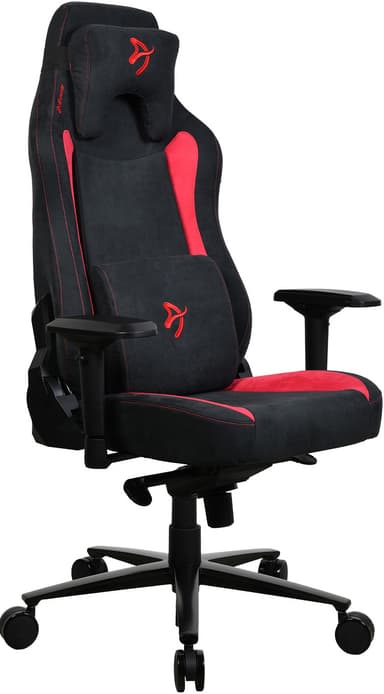 Arozzi Vernazza Supersoft Fabric pelituoli (musta/punainen)