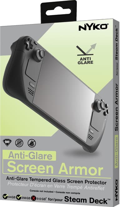 Nyko Steam Deck Anti Glare Armor näytönsuoja