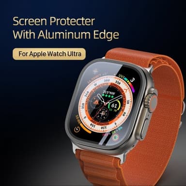 DUX DUCIS Apple Watch Ultra Näytönsuoja Alumiini Karkaistu lasi Musta