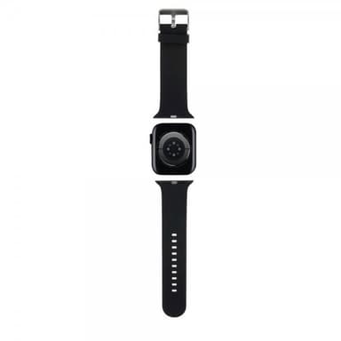 Karl Lagerfeld Apple Watch 38/40/41mm Ranneke Rubber NFT Karl & Choupette Musta