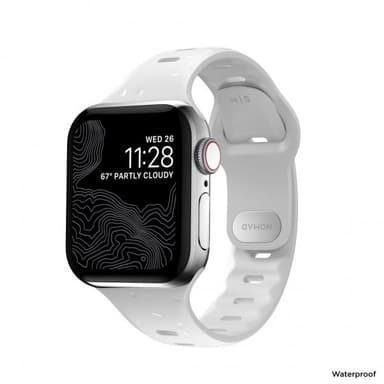NOMAD Apple Watch 38/40/41mm Ranneke Sport Slim Band Valkoinen