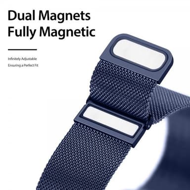 DUX DUCIS Samsung Galaxy Watch 20mm Ranneke Milanese Sininen