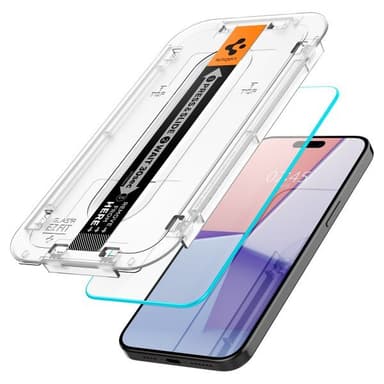 Spigen iPhone 15 Pro Näytönsuoja GLAS.tR EZ Fit 2-pakkaus