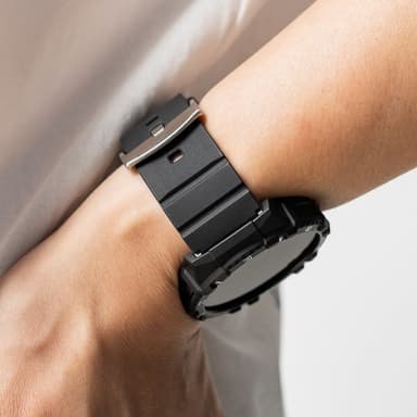Ringke Samsung Galaxy Watch 20mm Ranneke Rubber One Bold Band Musta