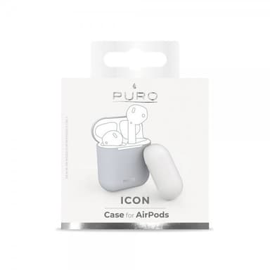 Puro AirPods 1/2 Kuori Icon Vaaleansininen