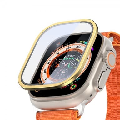 DUX DUCIS Apple Watch Ultra Näytönsuoja Alumiini Karkaistu lasi Kulta