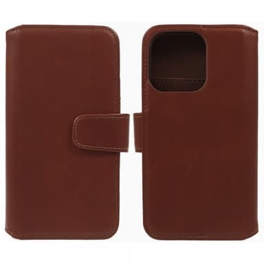 Nordic Covers iPhone 15 Pro Kotelo Essential Leather Maple Brown
