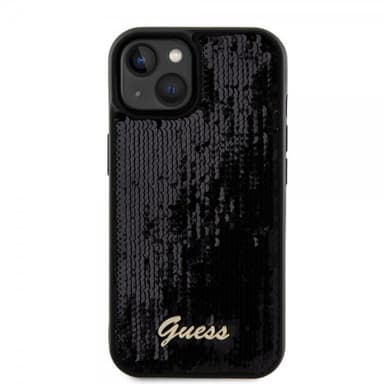 Guess iPhone 15 Plus Kuori Sequin Musta