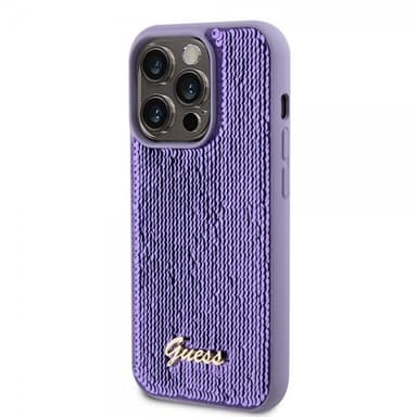 Guess iPhone 15 Pro Kuori Sequin Violetti