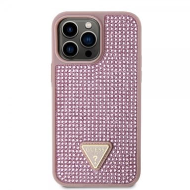Guess iPhone 15 Pro Max Kuori Rhinestone Vaaleanpunainen