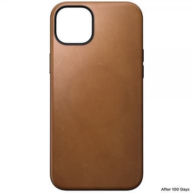 NOMAD iPhone 15 Plus Kuori Modern Leather Case English Tan