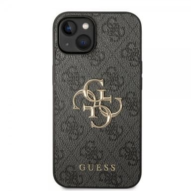Guess iPhone 15 Kuori 4G Logo Harmaa