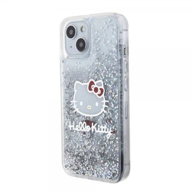 Hello Kitty iPhone 15 Kuori Liquid Glitter Translucent